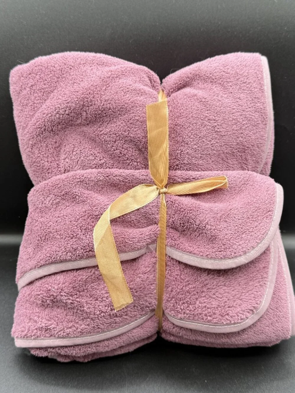New Chanel Embroidered Luxury Towel Set - Dusty Pink (2-Piece Set)